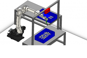 โครงการพัฒนาสร้างเครื่องต้นแบบ 3D Bin picking(VCE64)